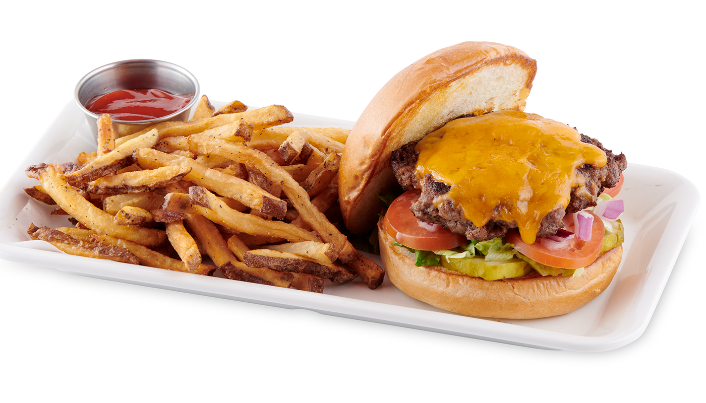 Order Cheddar Burger food online from Boomerjack's Grill store, Dallas on bringmethat.com