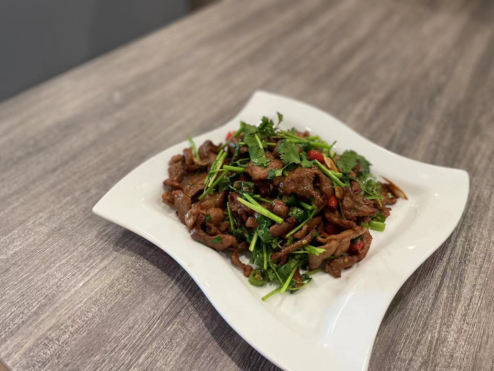 Order 121. Lamb with Pure Cumin Special food online from Xian Cuisine store, Naperville on bringmethat.com