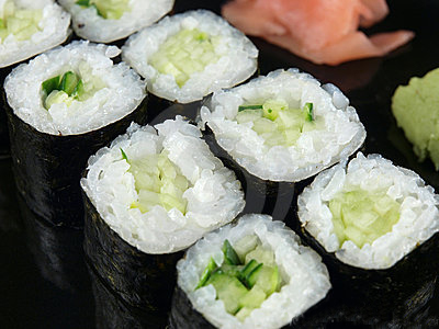 Order Cucumber Roll food online from Samurai Japanese Steak House store, Huntington on bringmethat.com