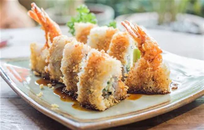 Order Crunchy Shrimp Tempura Roll food online from Iron Chef store, Phoenix on bringmethat.com