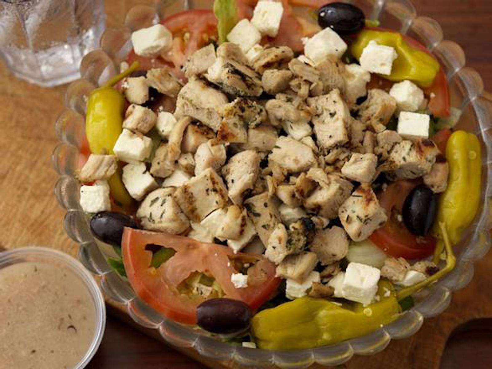 Order Greek Salad food online from Deluxe Diner store, Chicago on bringmethat.com