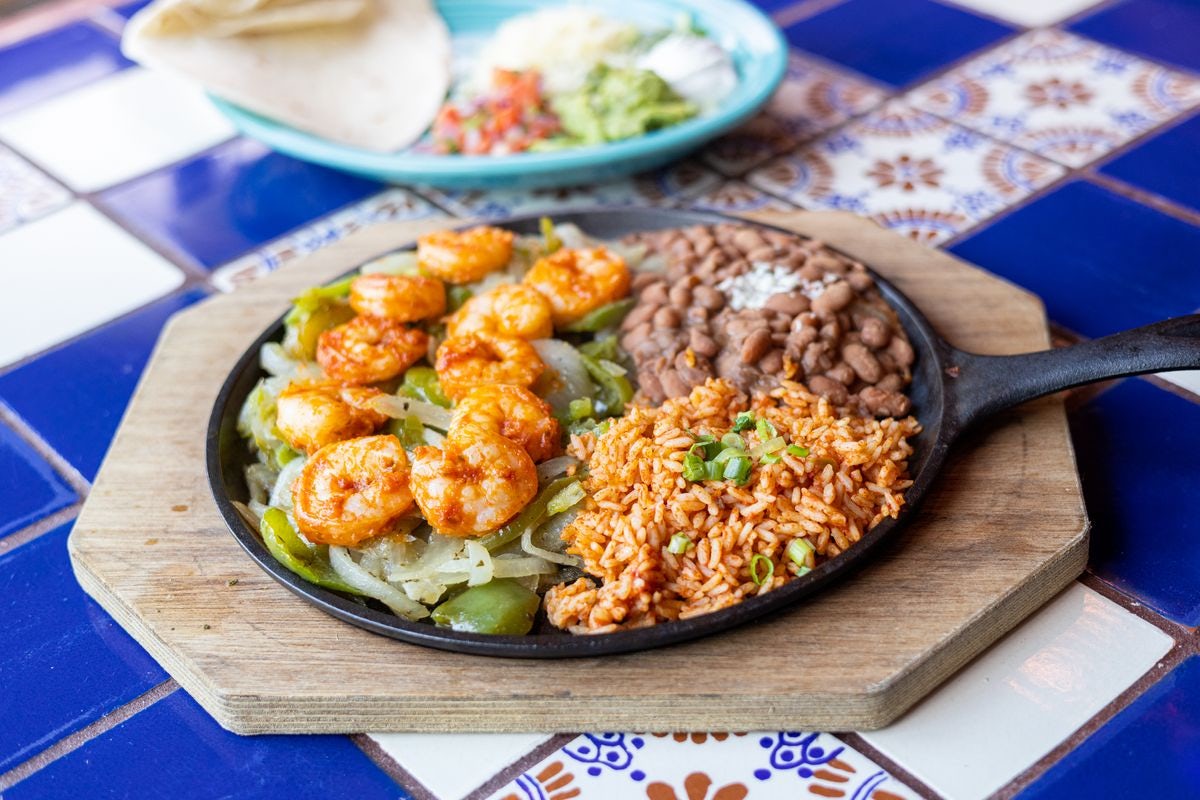 Order Shrimp Fajitas food online from Margaritas store, Groton on bringmethat.com