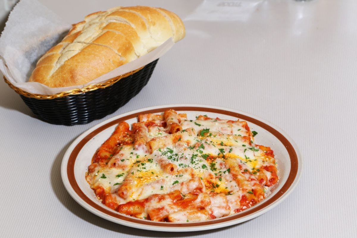Order Baked Ziti - Pasta food online from Filippos Famous Pizza store, New Brunswick on bringmethat.com