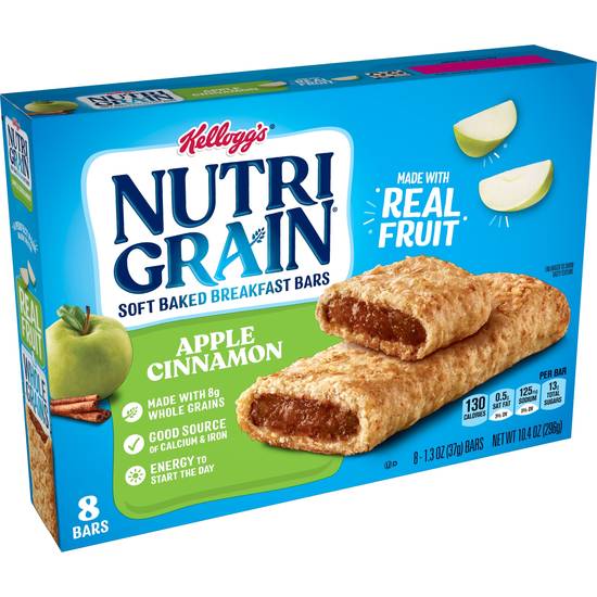 Order Nutri-Grain Apple Cinnamon Soft Baked Breakfast Bars, 8 CT food online from Cvs store, FARGO on bringmethat.com