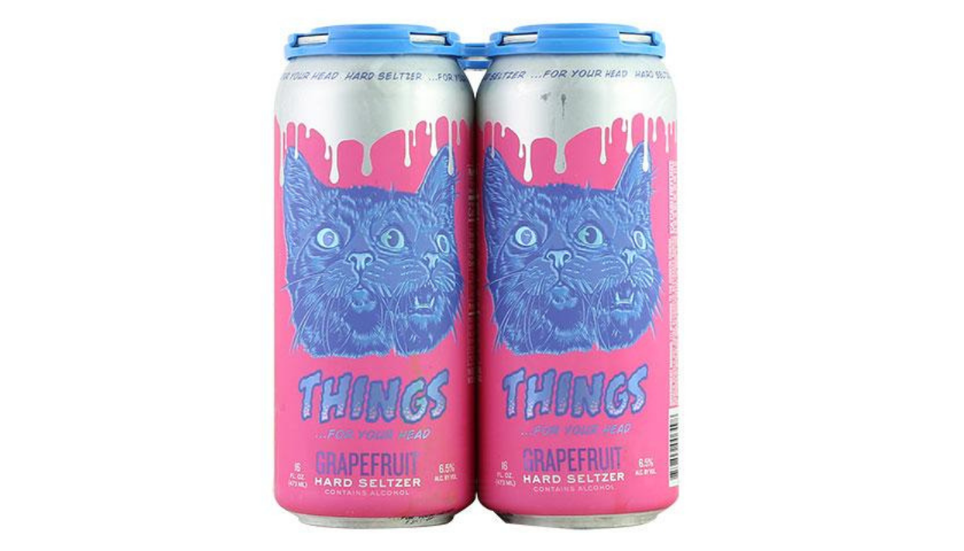 Order Brouwerij West Things For Your Head Grapefruit 4 Pack 16oz Cans 6.5% ABV food online from P & B Liquor & Fine Wine store, Long Beach on bringmethat.com