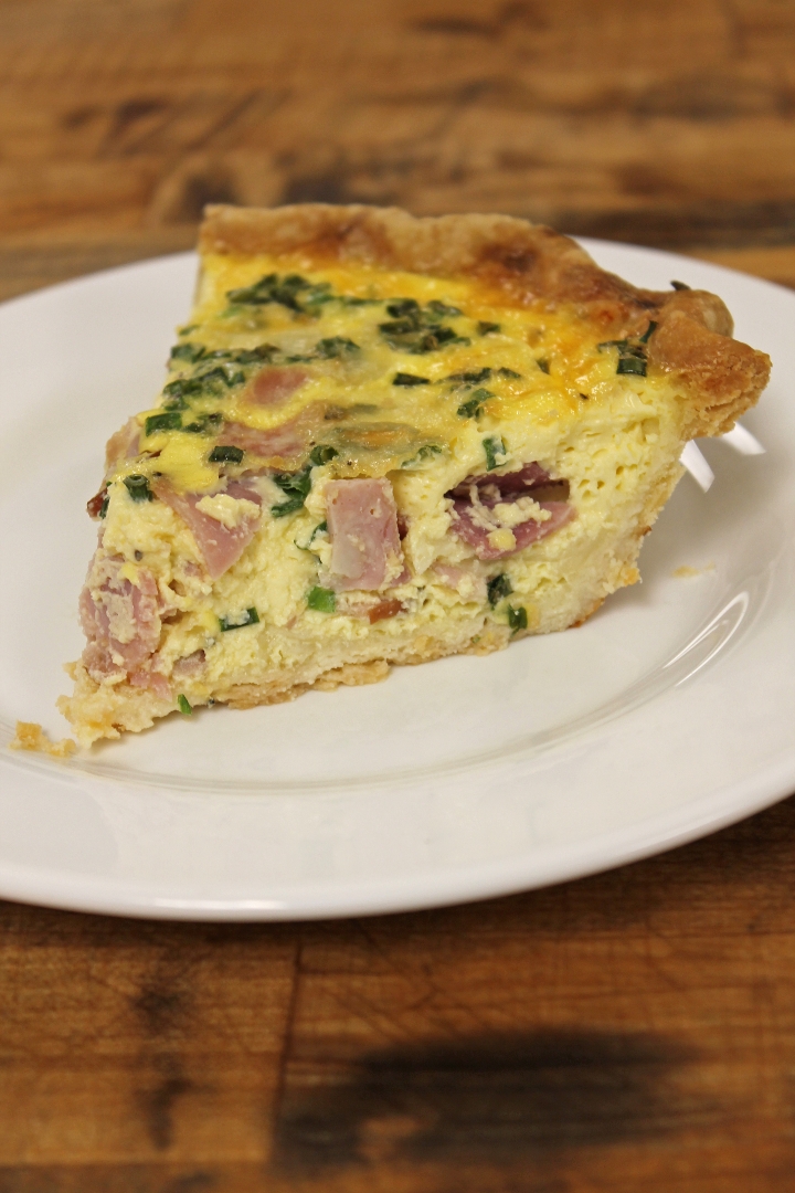 Order Ham & Gruyere Quiche food online from Wealthy Street Bakery store, Grand Rapids on bringmethat.com