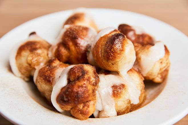 Order Cinnamon Knots (with Icing) food online from Johnny's New York Style Pizza store, Dacula on bringmethat.com