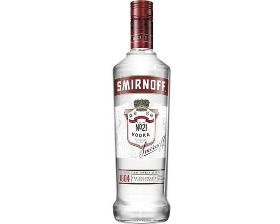 Order Smirnoff, 750mL vodka (40.0% ABV) food online from Babaro Liquor Store store, Peabody on bringmethat.com