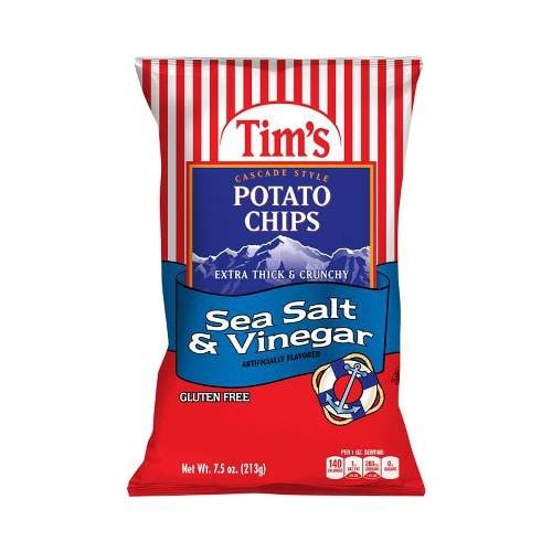 Order Tim's Potato Chips Sea Salt & Vinegar Cascade Style (7.5 oz) food online from Rite Aid store, Yamhill County on bringmethat.com