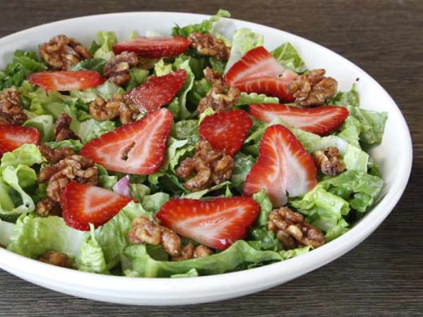 Order Strawberry Walnut Salad food online from Home Run Inn Pizza store, Chicago on bringmethat.com