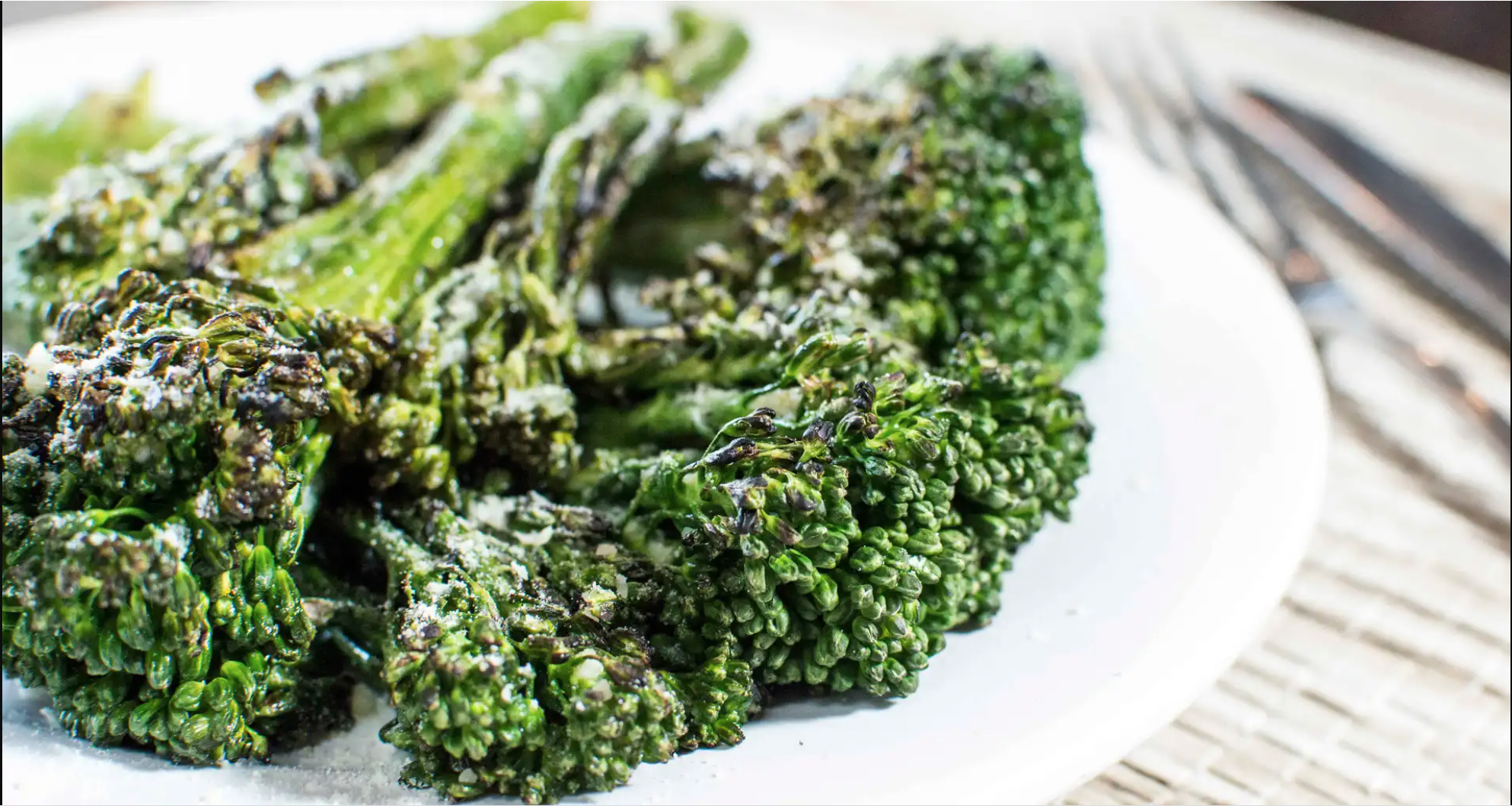 Order Grilled Broccolini food online from Tj Woodfire Pizza store, San Clemente on bringmethat.com