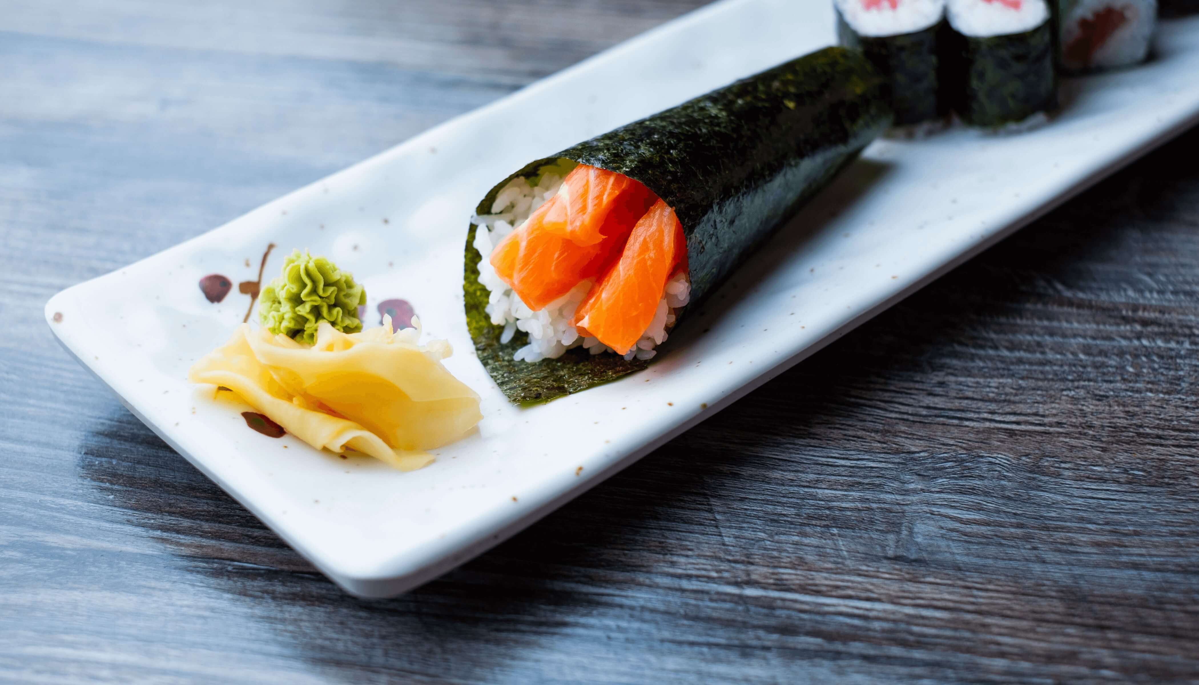Order Salmon Hand Roll food online from Kumagoro store, Anchorage on bringmethat.com