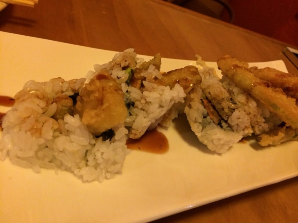 Order 53. Vegetable Tempura Roll food online from 2 Die for Sushi store, Canoga Park on bringmethat.com
