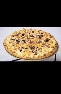 Order Chicken Alfredo Pizza (20 Inch) food online from Laevante store, La Mesa on bringmethat.com