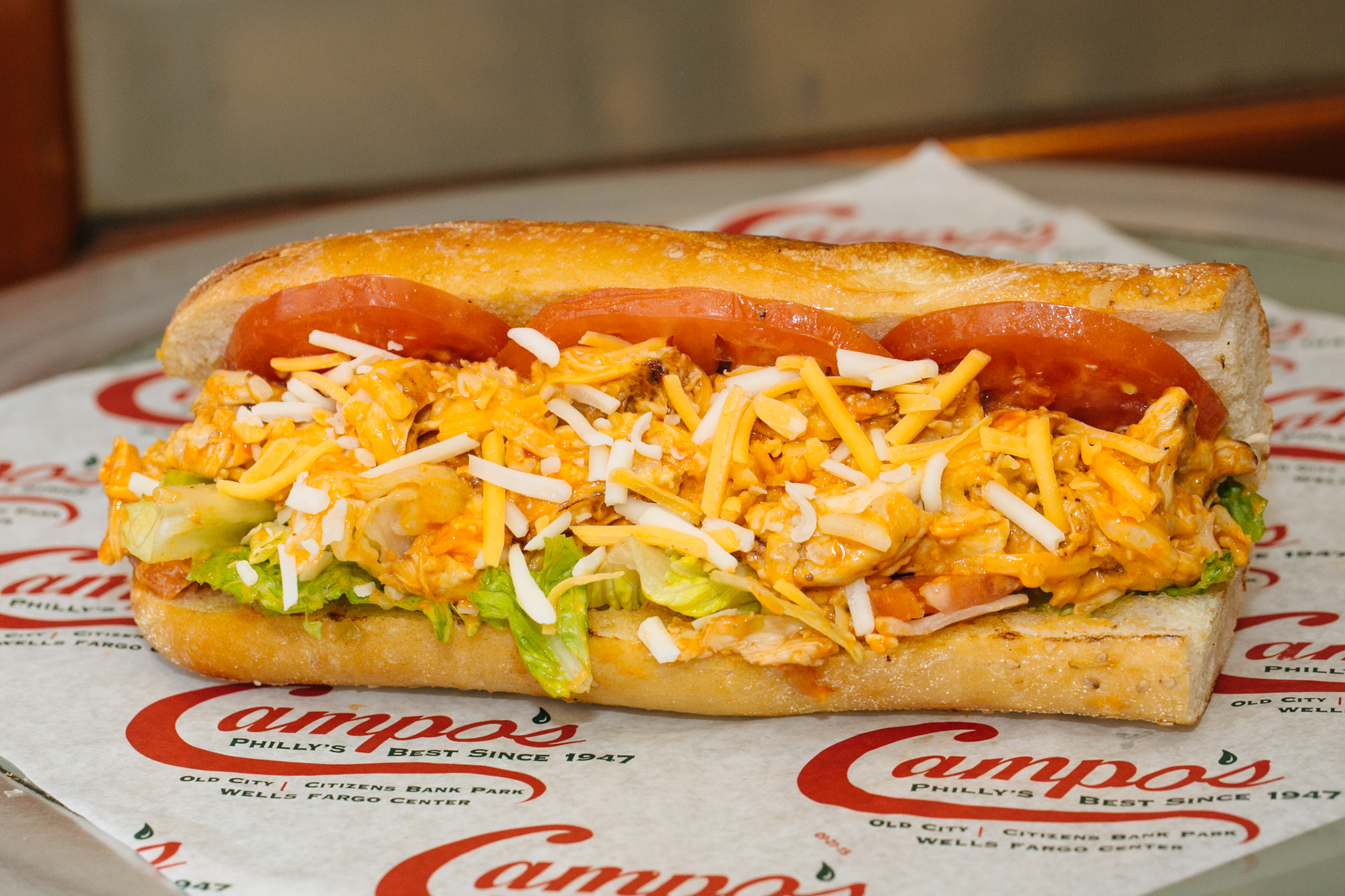 Order Chicken Wing Ding Sandwich food online from Campo's Philly Cheesesteaks store, Philadelphia on bringmethat.com