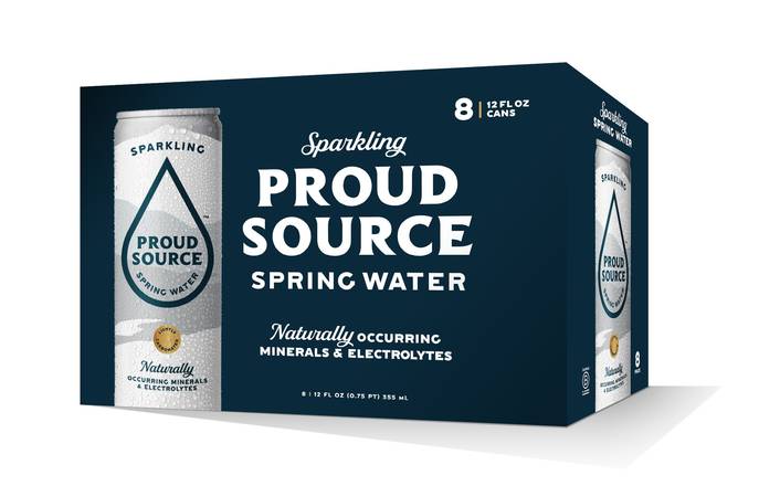 Order Proud Source Sparkling Spring Water (12 oz x 9 ct) food online from Rite Aid store, Stark County on bringmethat.com