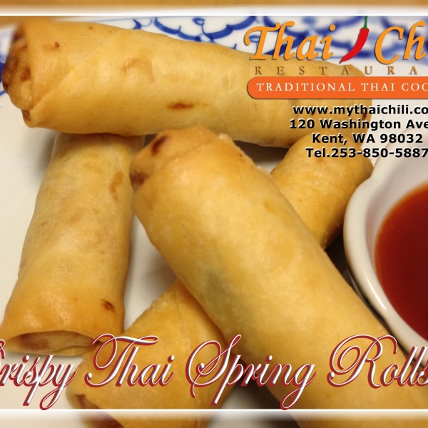 Order K1. Crispy Spring Roll food online from Thai Chili Restaurant store, Kent on bringmethat.com