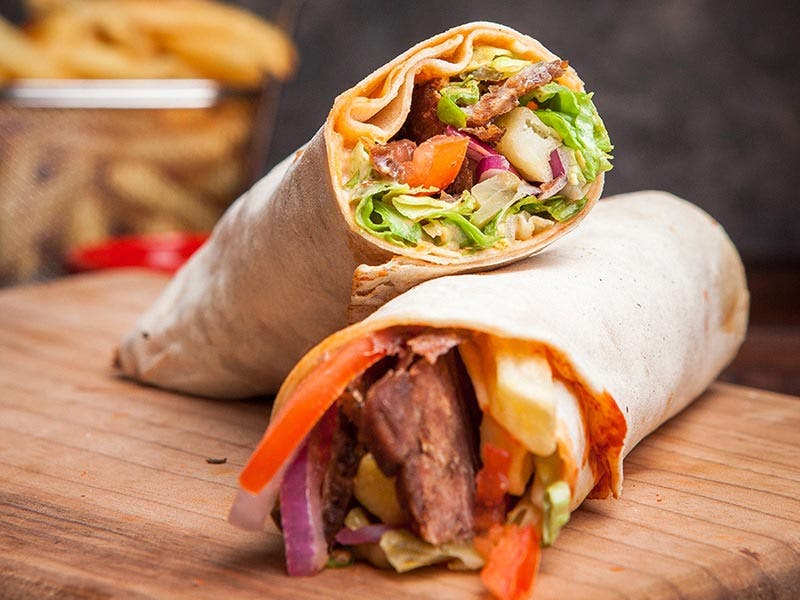 Order Meat Gyro Wrap - Wrap food online from Wise Guys Deli Cumberland store, Cumberland on bringmethat.com