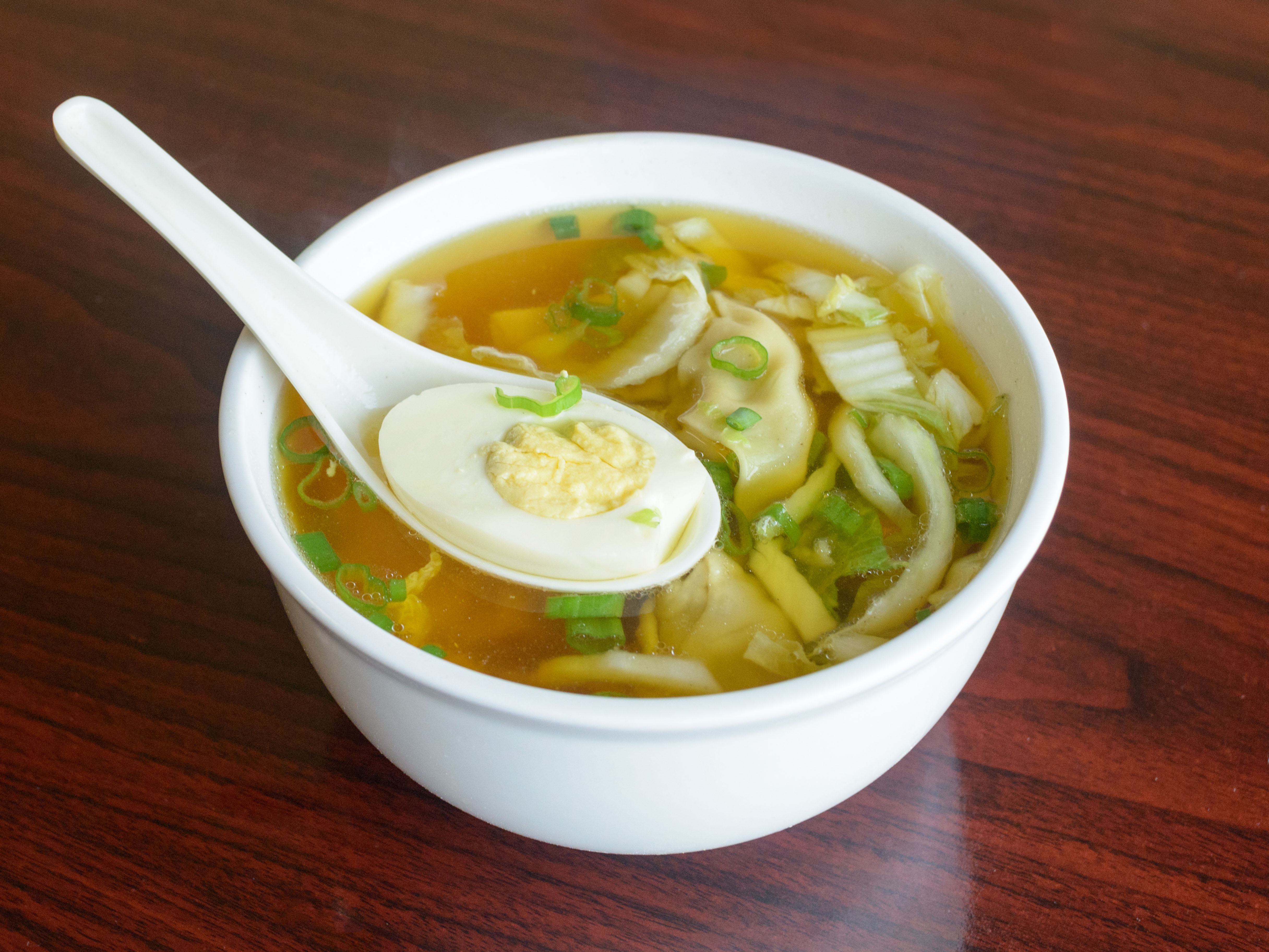 Order S2. Wonton Soup food online from New China store, Highland Park on bringmethat.com