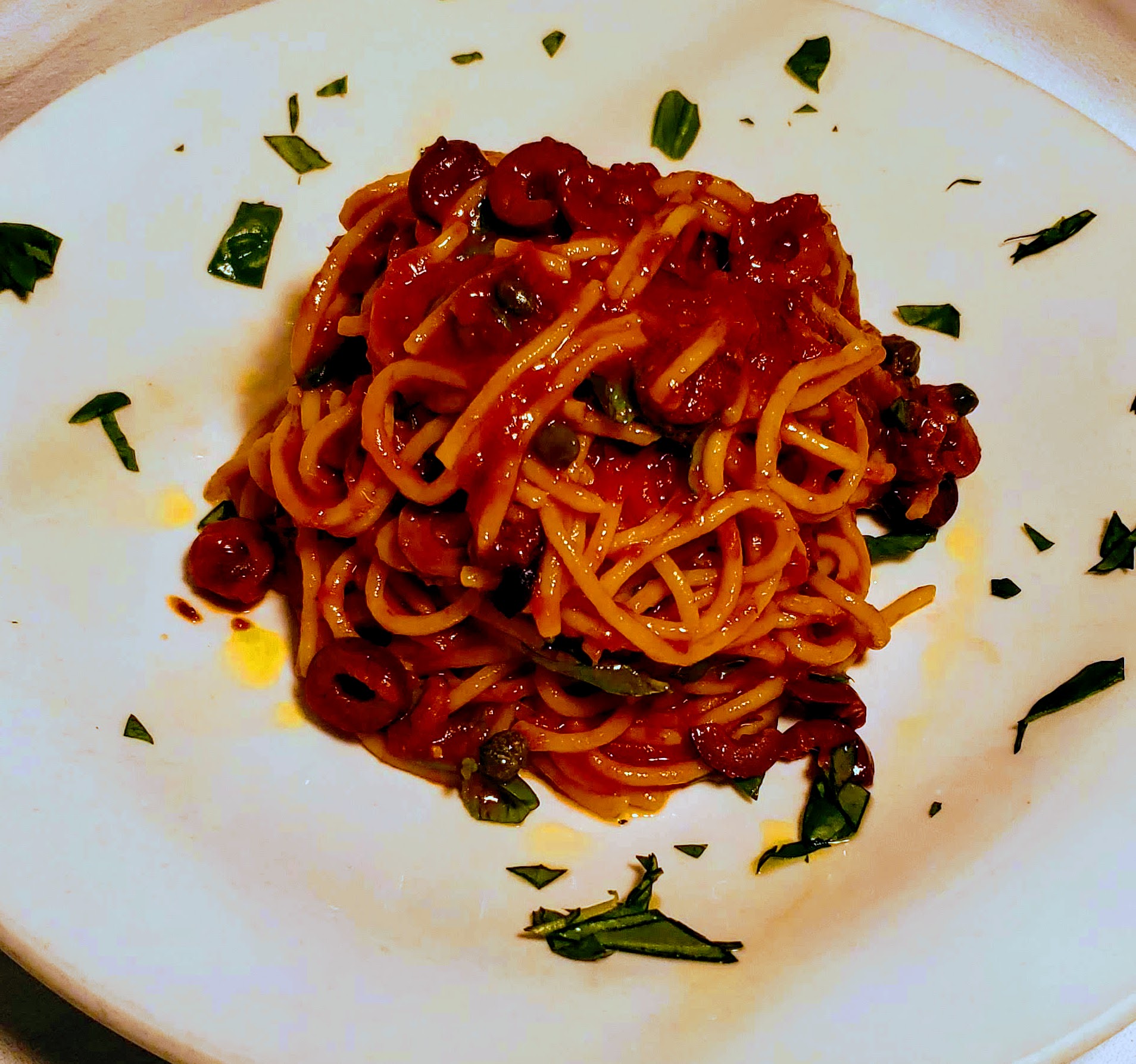 Order Spaghetti alla puttanesca food online from Giano restaurant store, New York on bringmethat.com