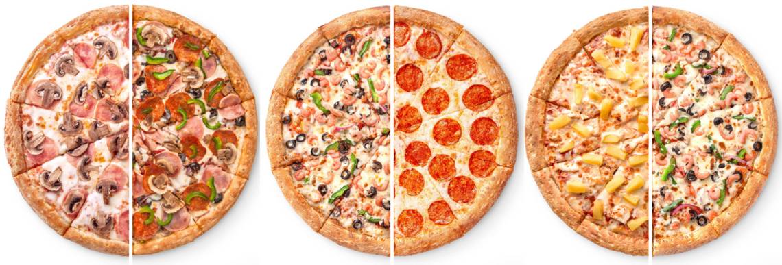 Order Medium Half and half Toppings food online from Mac Pizza & Wings store, Richmond on bringmethat.com