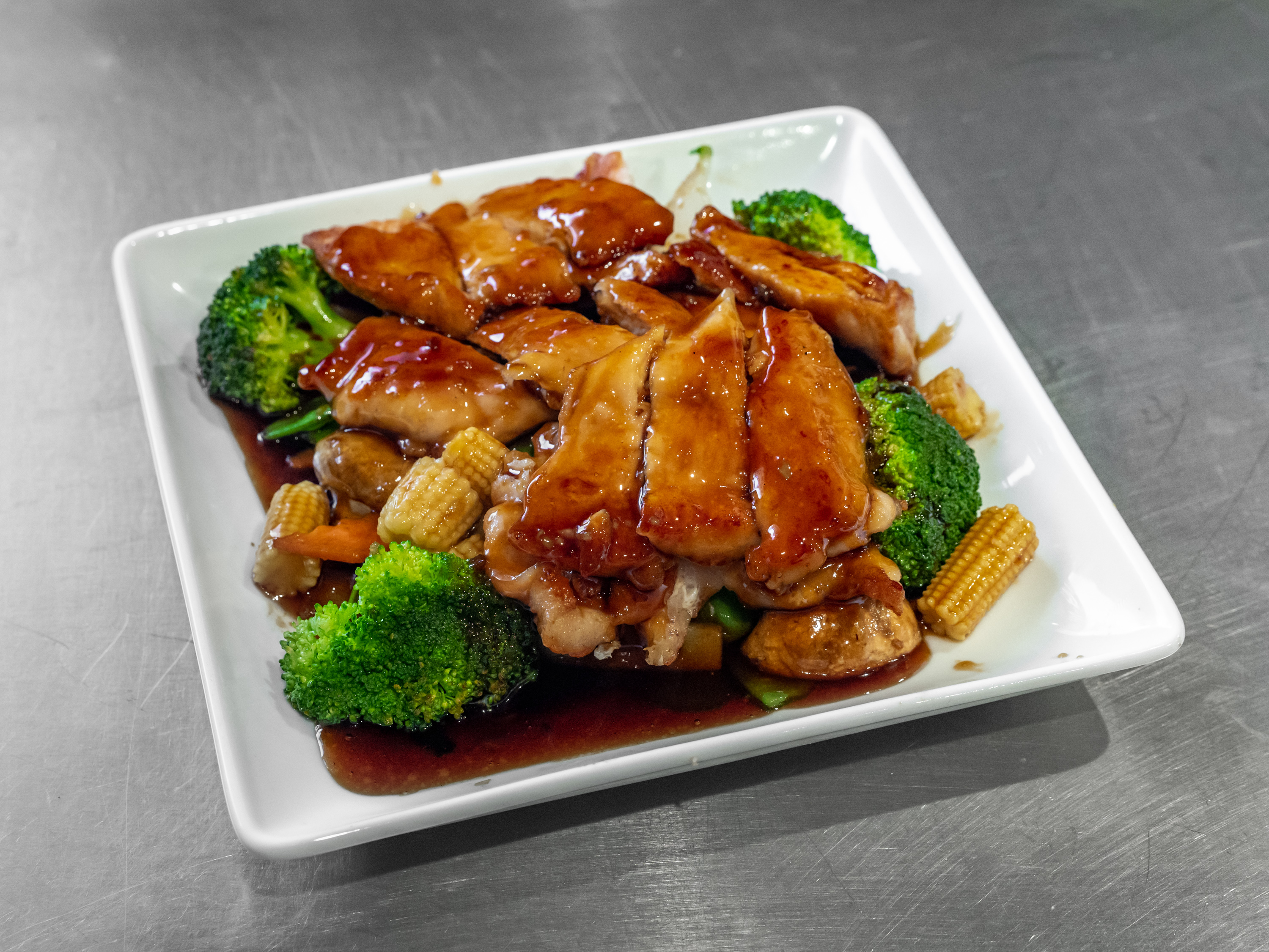 Order Quart of Teriyaki Chicken food online from China Moon store, Clinton Township on bringmethat.com