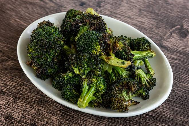 Order Roasted Broccoli food online from Wood Ranch Bbq & Grill store, Irvine on bringmethat.com