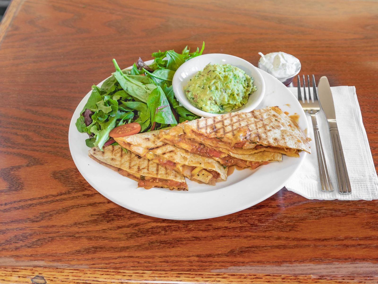 Order Chicken Quesadillas food online from Bus stop cafe store, New York on bringmethat.com