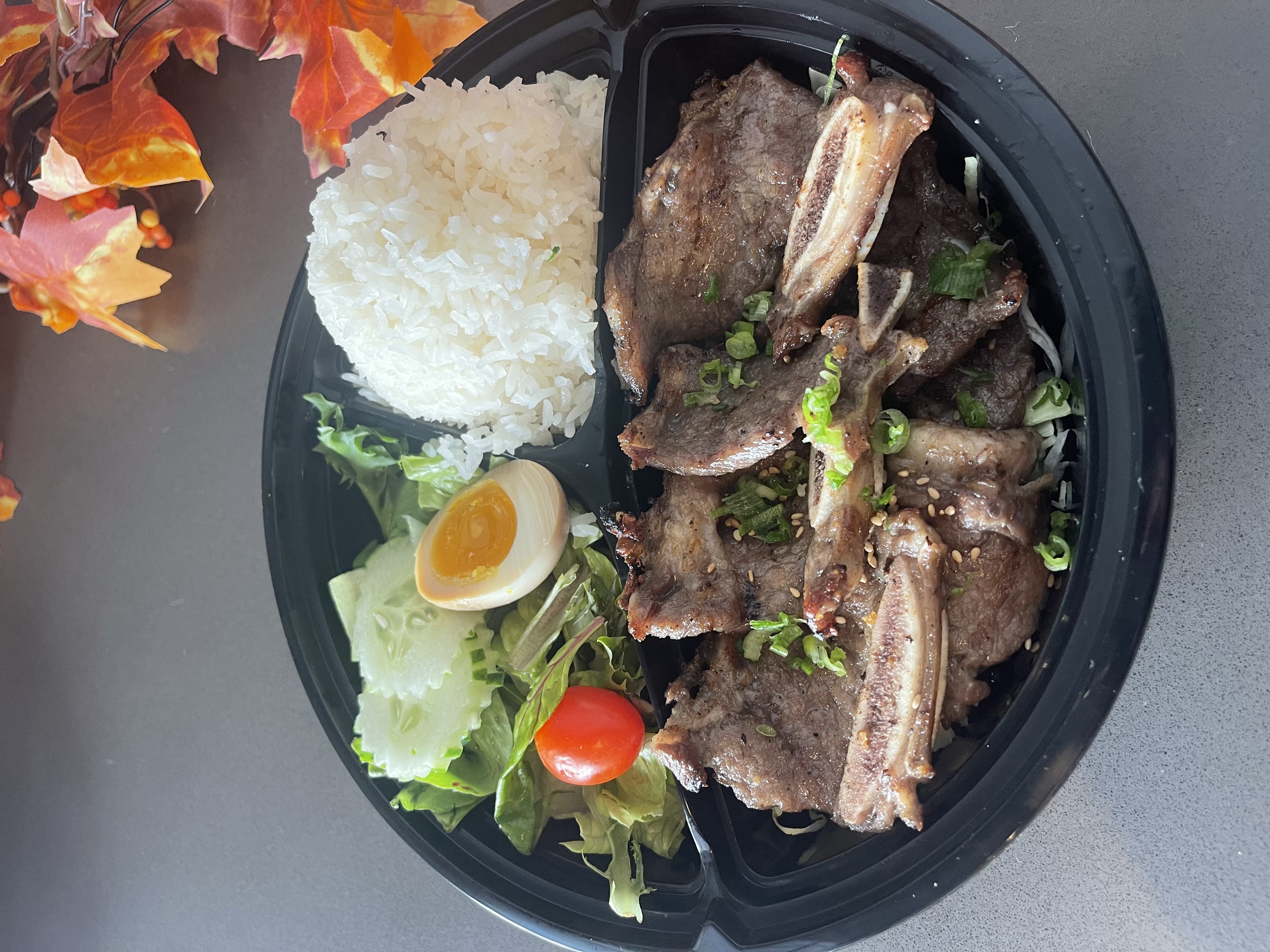 Order Grilled Beef Short Ribs Bento food online from Poke Zone store, Oakland on bringmethat.com