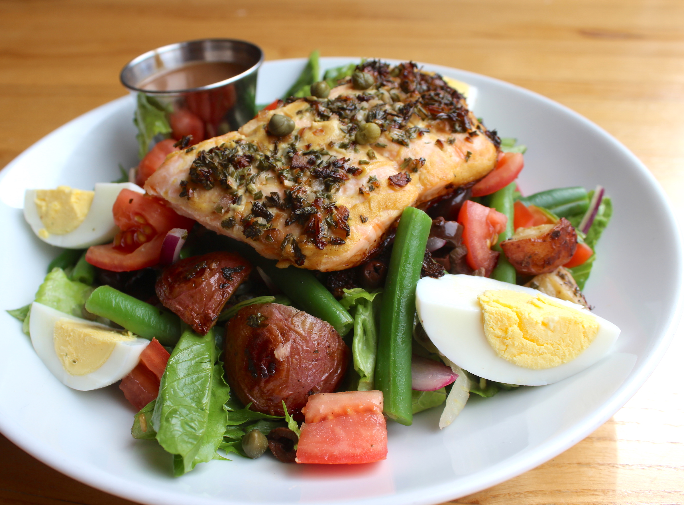 Order Salmon Nicoise food online from Zig Zag Kitchen store, Chicago on bringmethat.com