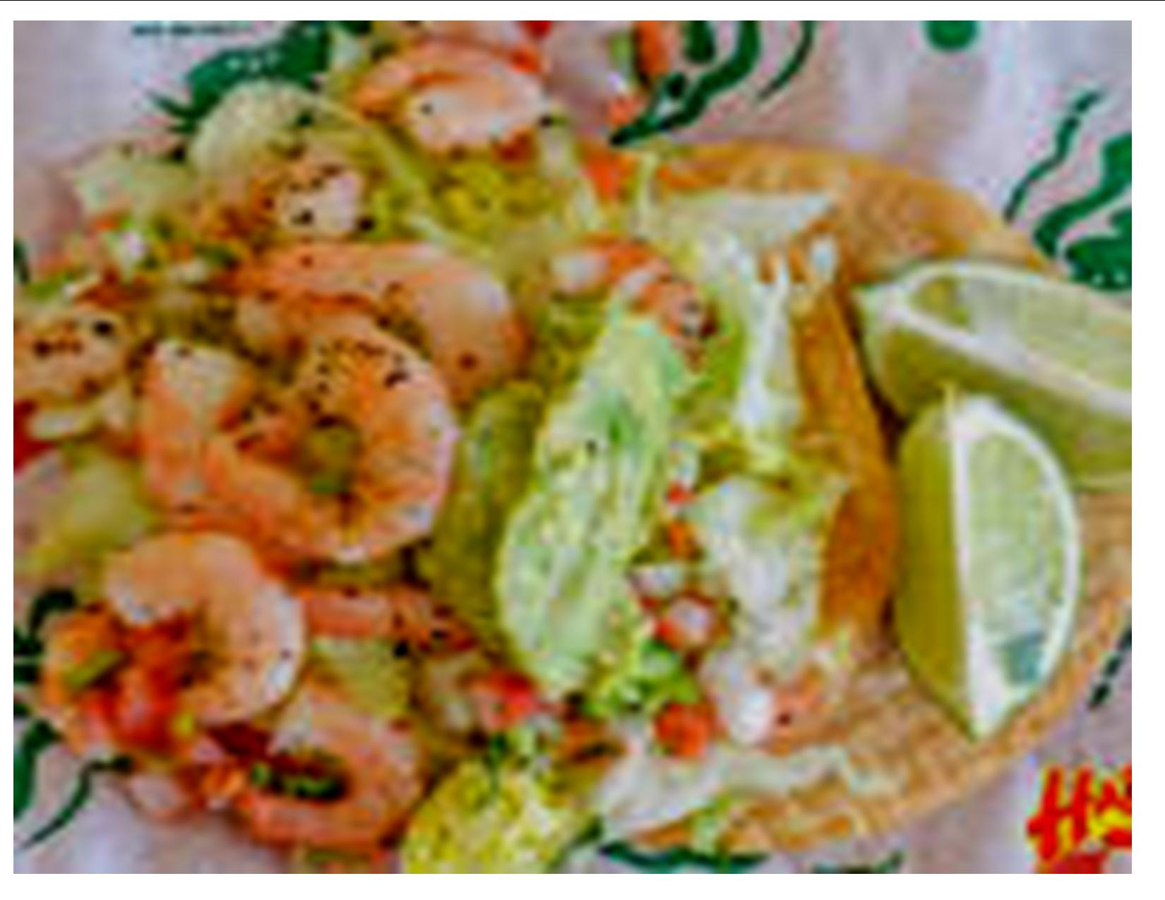 Order Shrimp Ceviche Tostada food online from Habaneros store, Mansfield on bringmethat.com