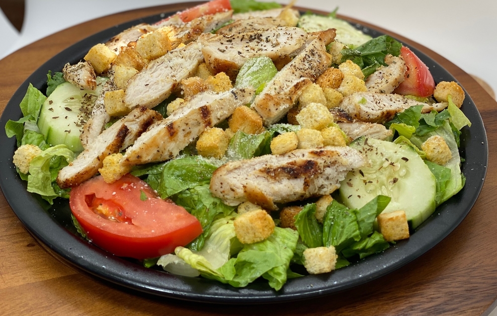 Order Grilled Chicken Caesar Salad food online from Evan's store, Des Plaines on bringmethat.com