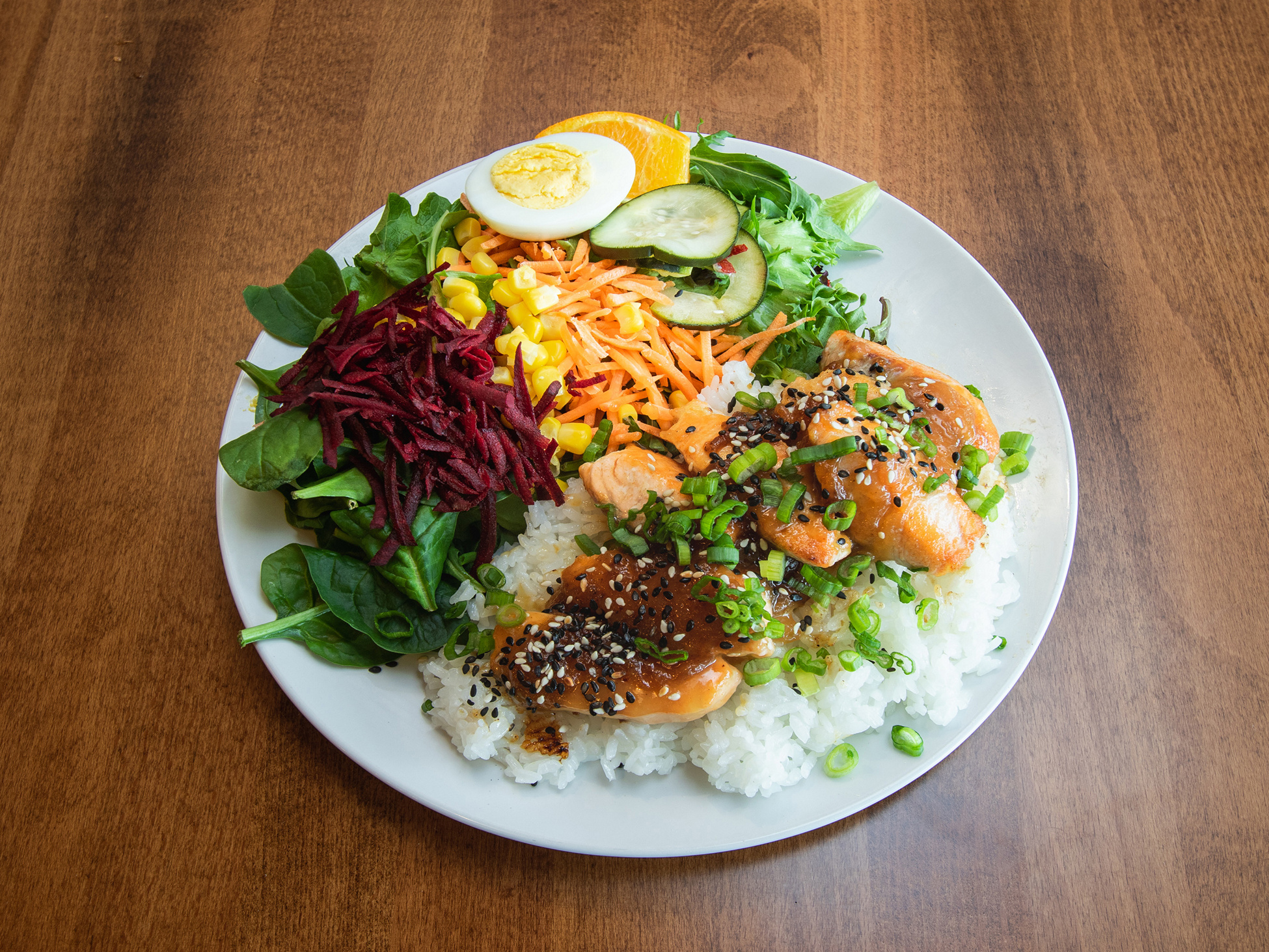 Order Miso Butter Salmon Plate food online from Ume Grill store, Eugene on bringmethat.com