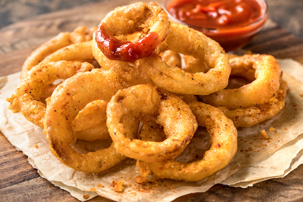 Order Onion Rings food online from Oki Style Dogs & Wraps store, Los Angeles on bringmethat.com