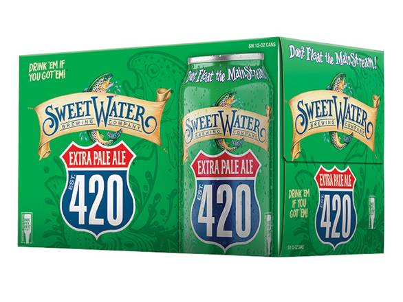 Order SweetWater 420 Extra Pale Ale - 6x 12oz Cans food online from Eagle Liquor & Wine store, Chattanooga on bringmethat.com