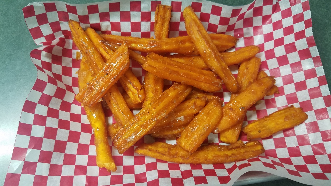 Order *Sweet Potato Fries food online from The Distillery Restaurant store, Victor on bringmethat.com