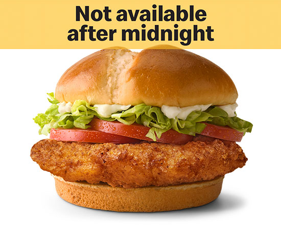 Order Deluxe Crispy Chicken Sandwich  food online from McDonald's store, Durham on bringmethat.com