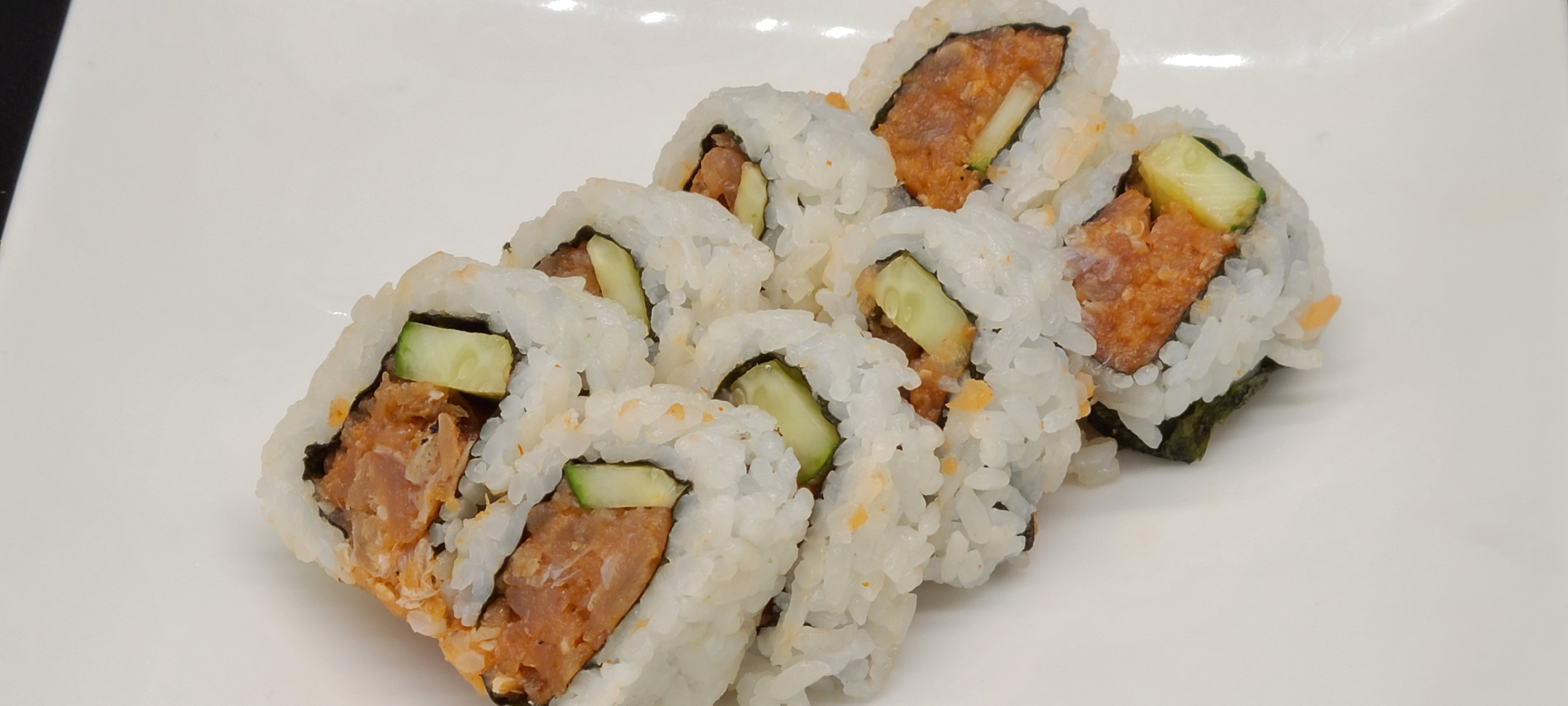 Order C7. Spicy Albacore Roll(5pcs) food online from Hello Sushi store, Fullerton on bringmethat.com