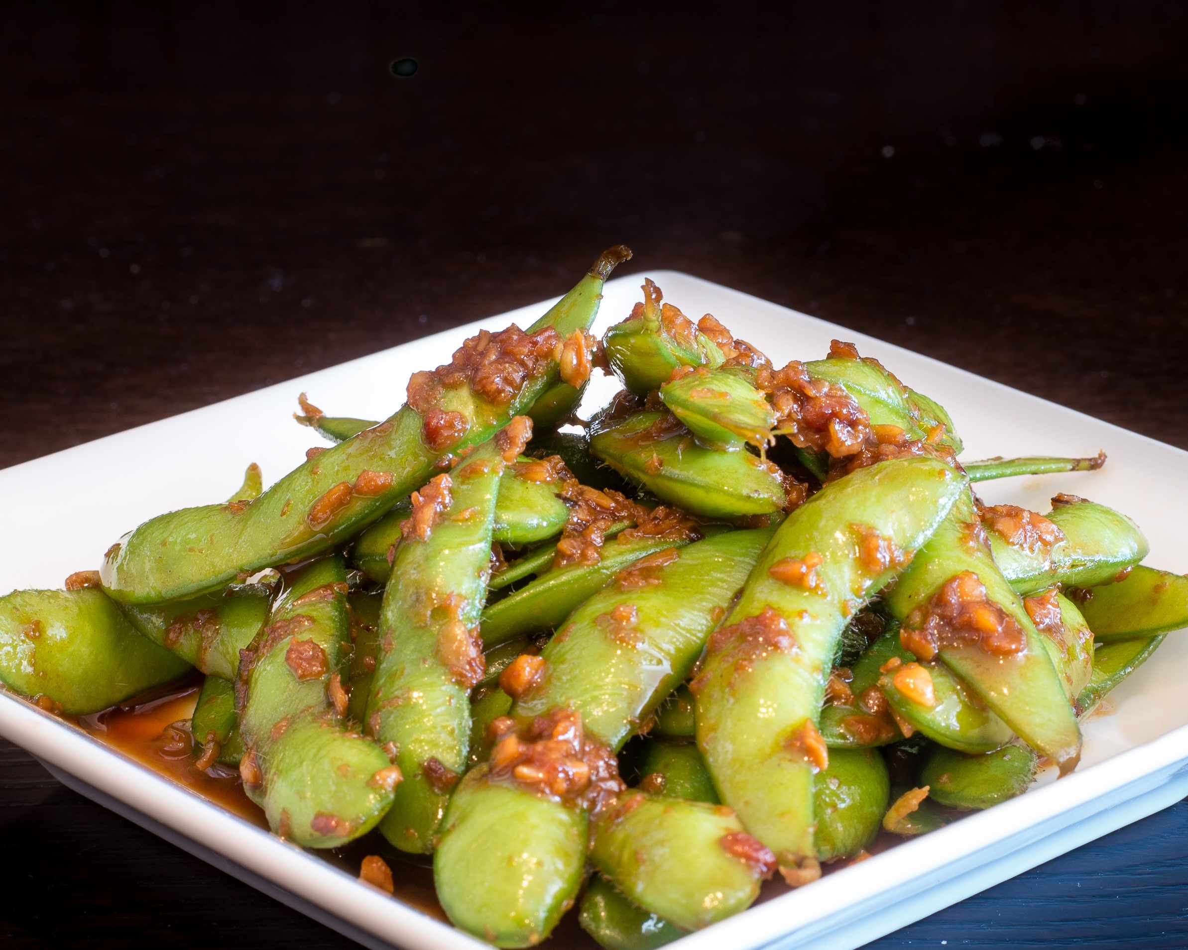 Order Garlic Edamame food online from California Roll Factory store, Los Angeles on bringmethat.com