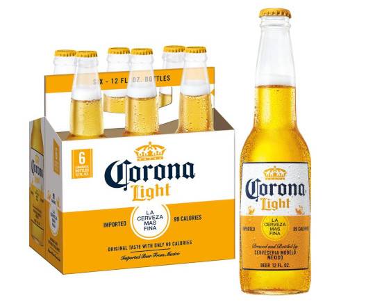 Order Corona Light, 12pk-12oz bottle beer (4.1% ABV) food online from Pit Stop Liquor Mart store, El Monte on bringmethat.com