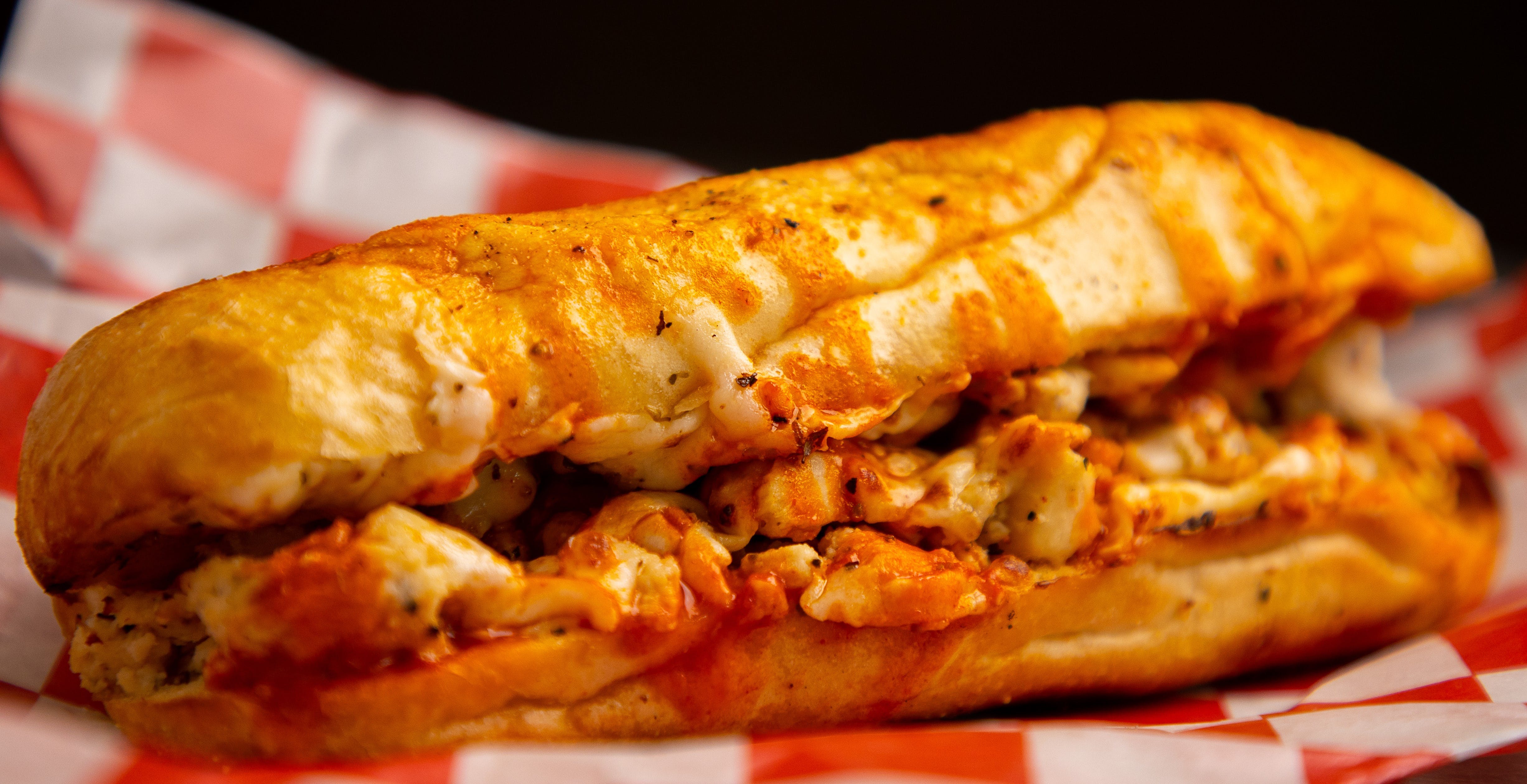 Order Buffalo Chicken Hoagie - Hoagie food online from Crooked Crust-Farmers Branch store, Farmers Branch on bringmethat.com