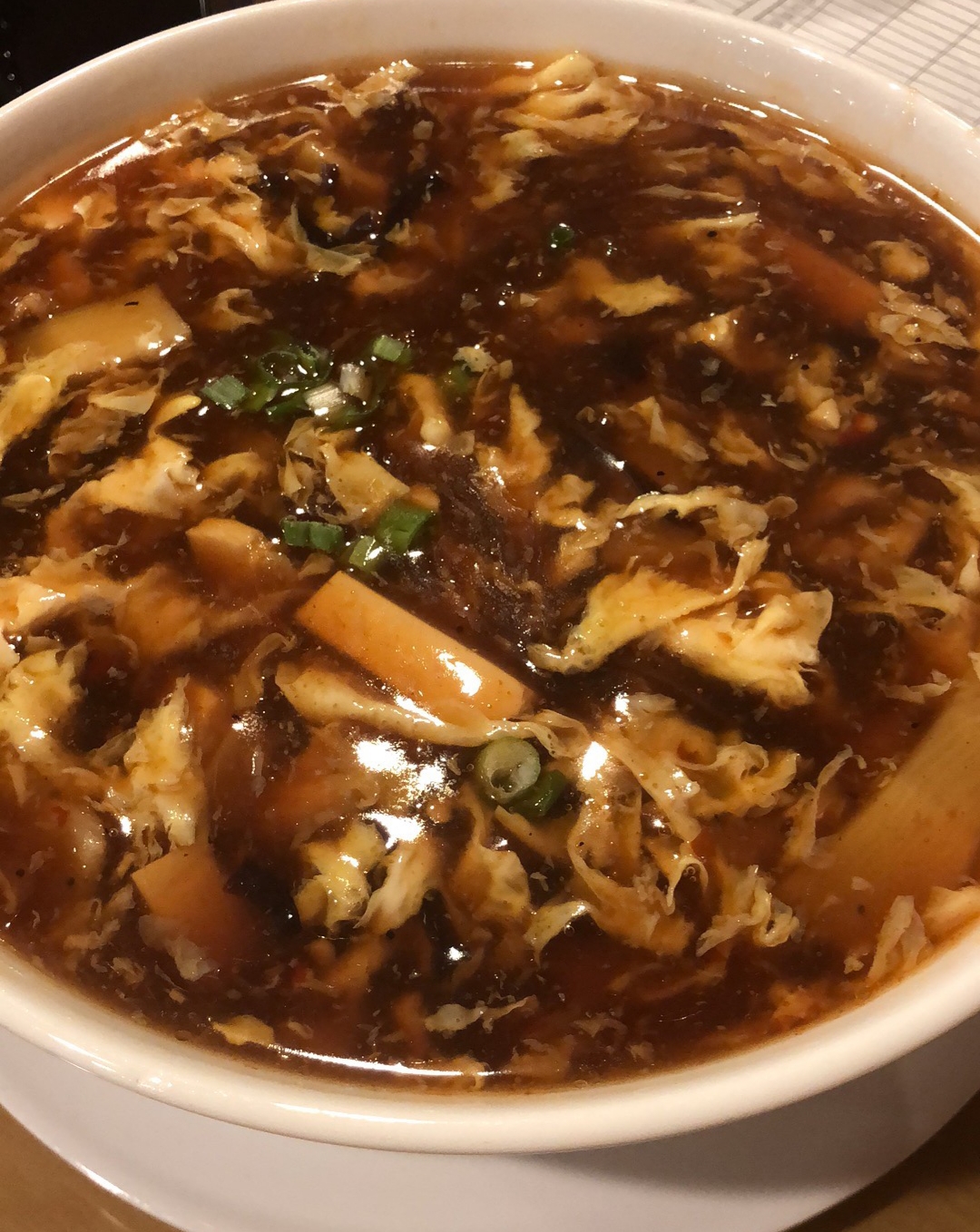 Order 2. Hot and Sour Soup food online from China Chef Asian Cuisine store, Sacramento on bringmethat.com