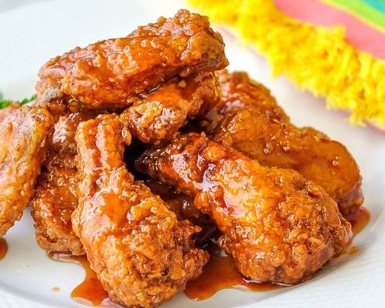 Order Honey BBQ Wings food online from Lucky Buddha store, Atlanta on bringmethat.com