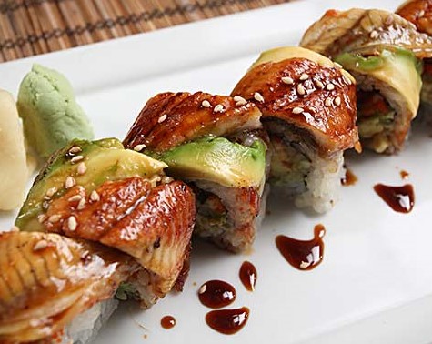 Order Eel Special Roll food online from Kiraku Ramen & Sushi store, Gardena on bringmethat.com