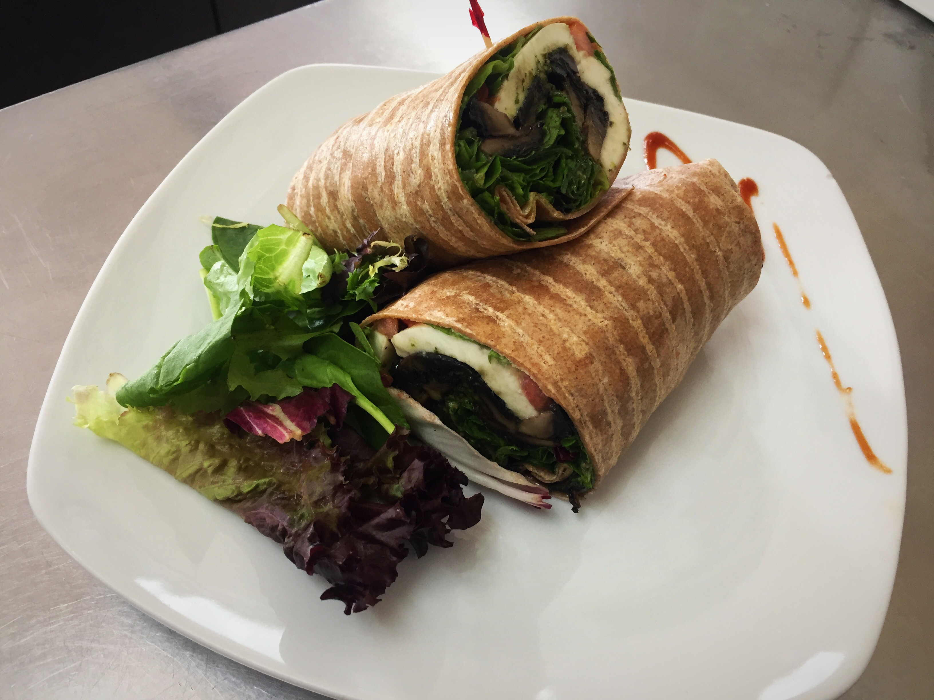Order Portabella Wrap food online from Healthy Garden & Gourmet Pizza store, Collingswood on bringmethat.com
