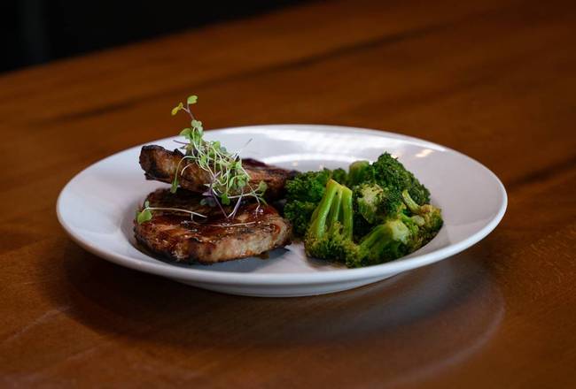 Order Grilled Pork Chop food online from Seared Chophouse store, Greenville on bringmethat.com