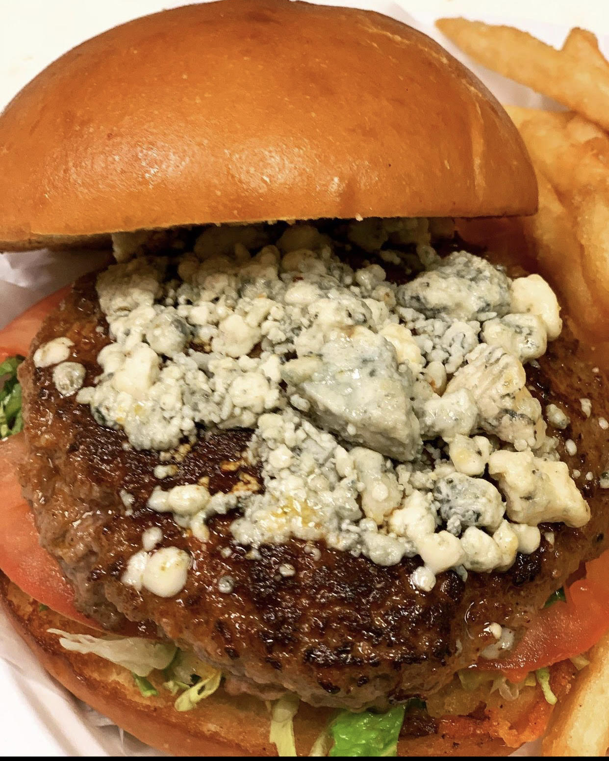Order Black and Blue Burger food online from Valley Fresh store, West Orange on bringmethat.com
