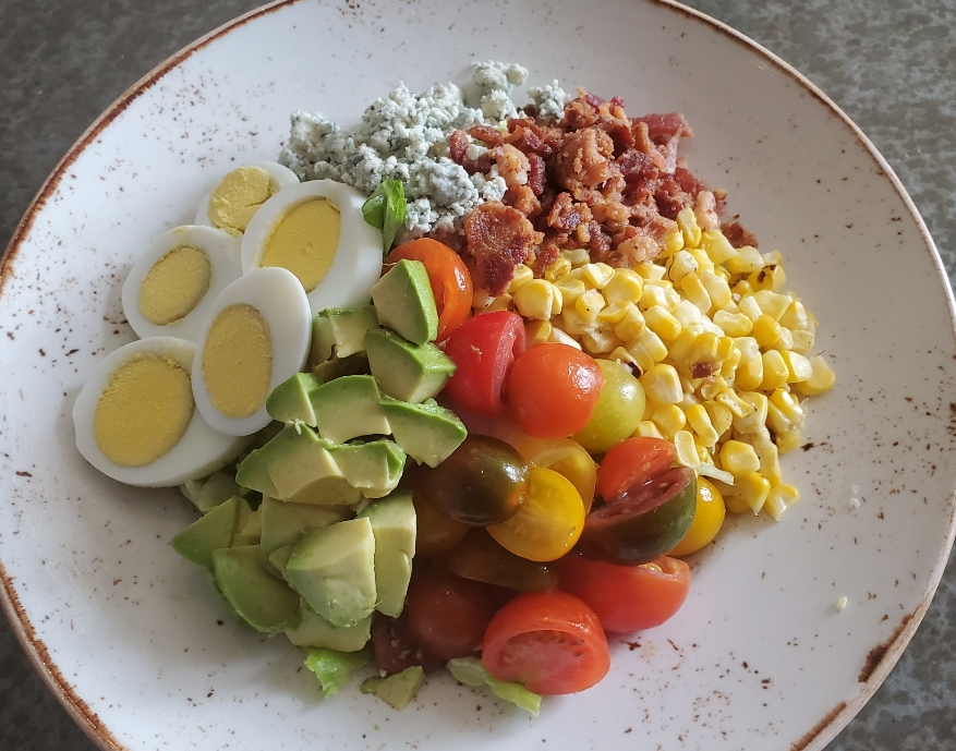 Order The Backwoods Cobb Salad Dinner food online from State Fare Houston store, Sugar Land on bringmethat.com