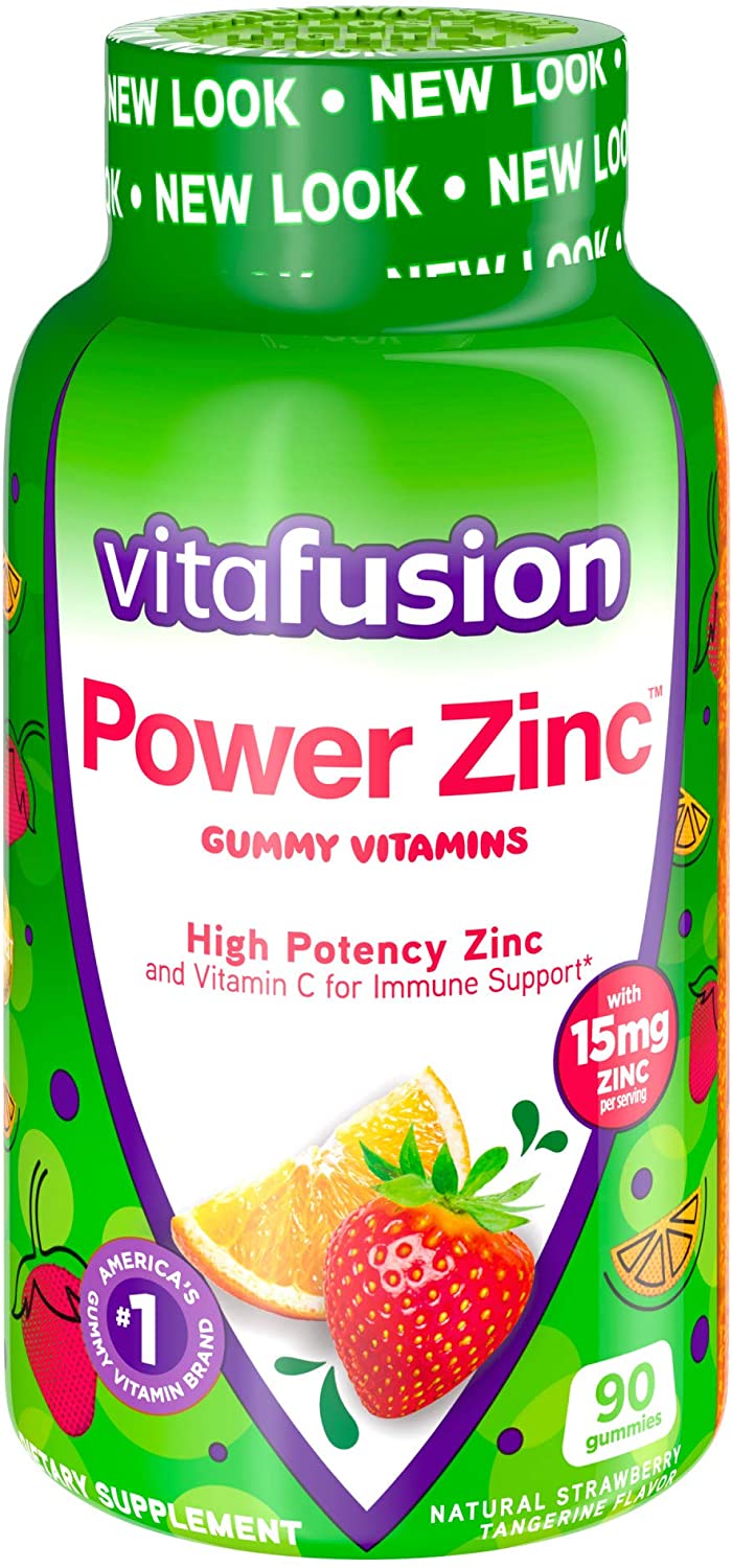 Order Vitafusion Power Zinc Supplement Gummies, Strawberry Tangerine - 90 ct food online from Rite Aid store, Chino Hills on bringmethat.com