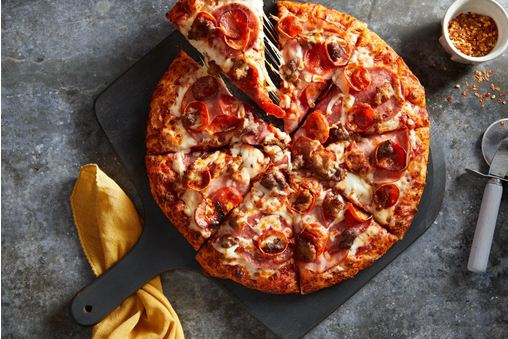 Order Meat Lover’s Pizza food online from Curry Pizza House store, Dublin on bringmethat.com